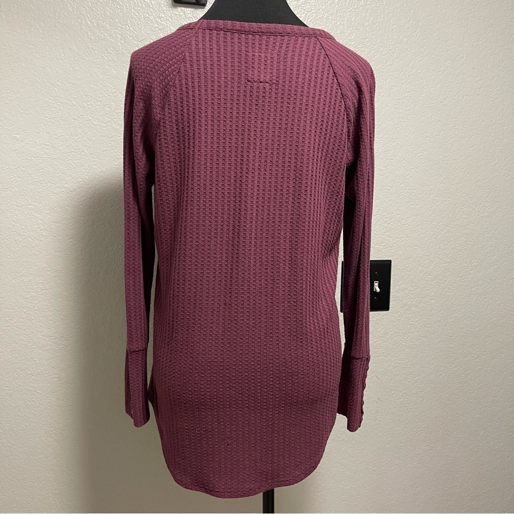 Anthropologie Chaser Long Sleeve Waffle Thermal
Purple Shirt Top Size Large - Picture 7 of 8